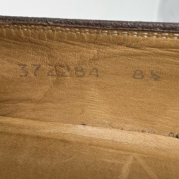 AUTHENTIC! Gucci Brown Leather Suede Slip On Loafers Size 8.5 - Picture 12 of 12